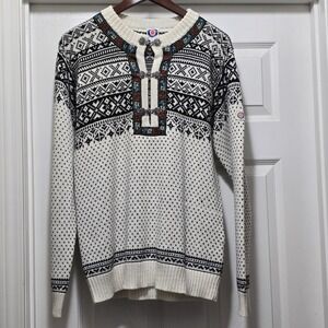 Ice Wear Iceland Fair Isle Knit‎ Wool / Acrylic Pullover Ski Sweater Men's S
